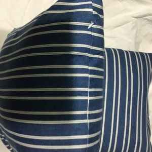 Set of 4 denim with stripes pillows covers size 20x20 and 18x18 in